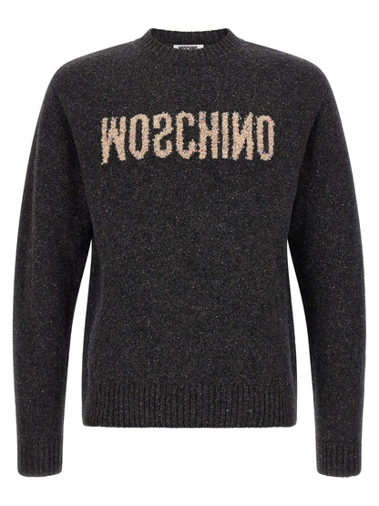 Moschino Gray Wool Cardigan