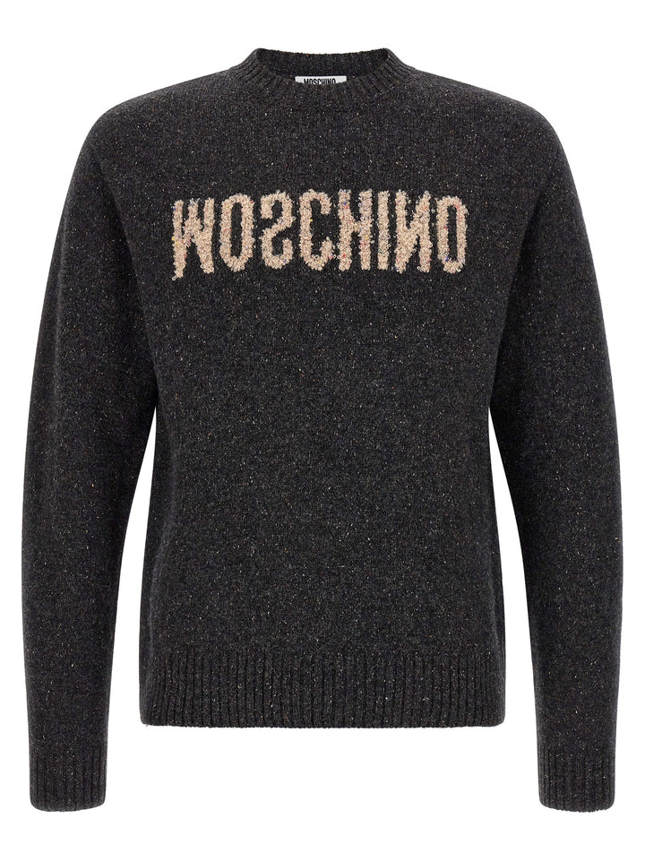Moschino Gray Wool Cardigan