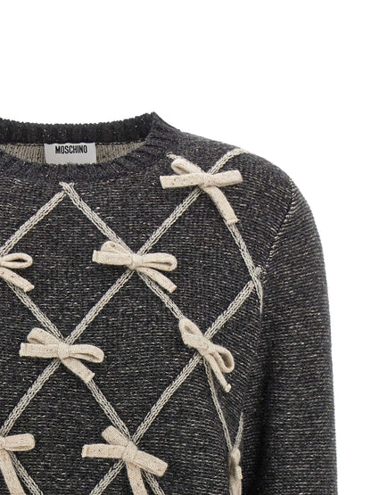 Moschino Gray Wool Cardigan