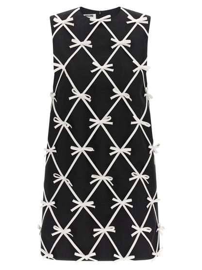 Moschino Bicolor Virgin Wool Short Dress