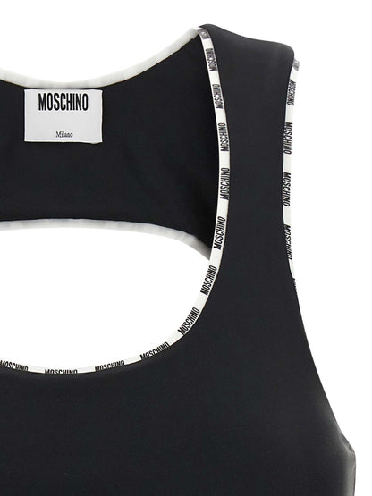 Moschino Bicolor Polyamide Sport Bra