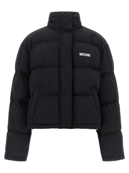 Moschino Black Polyamide Bomber