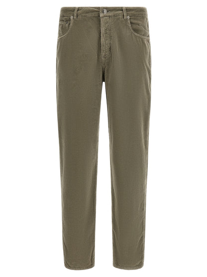 Brunello Cucinelli Bicolor Cotton Casual Pants