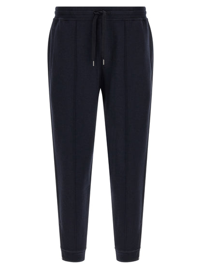 Brunello Cucinelli Blue Cotton Joggers (Workout Pants)