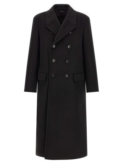 Tom Ford Black Virgin Wool Coat