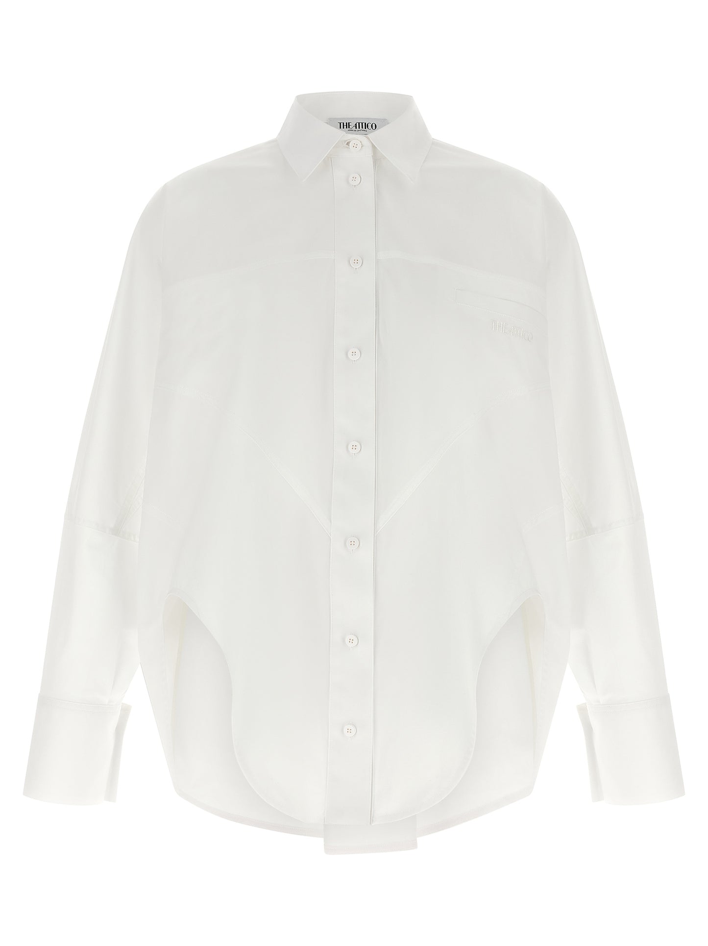 The Attico White Cotton Blouse