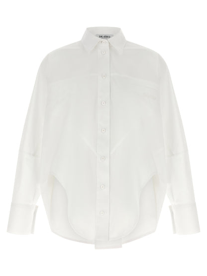 The Attico White Cotton Blouse