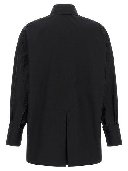 The Attico Black Cotton Blouse