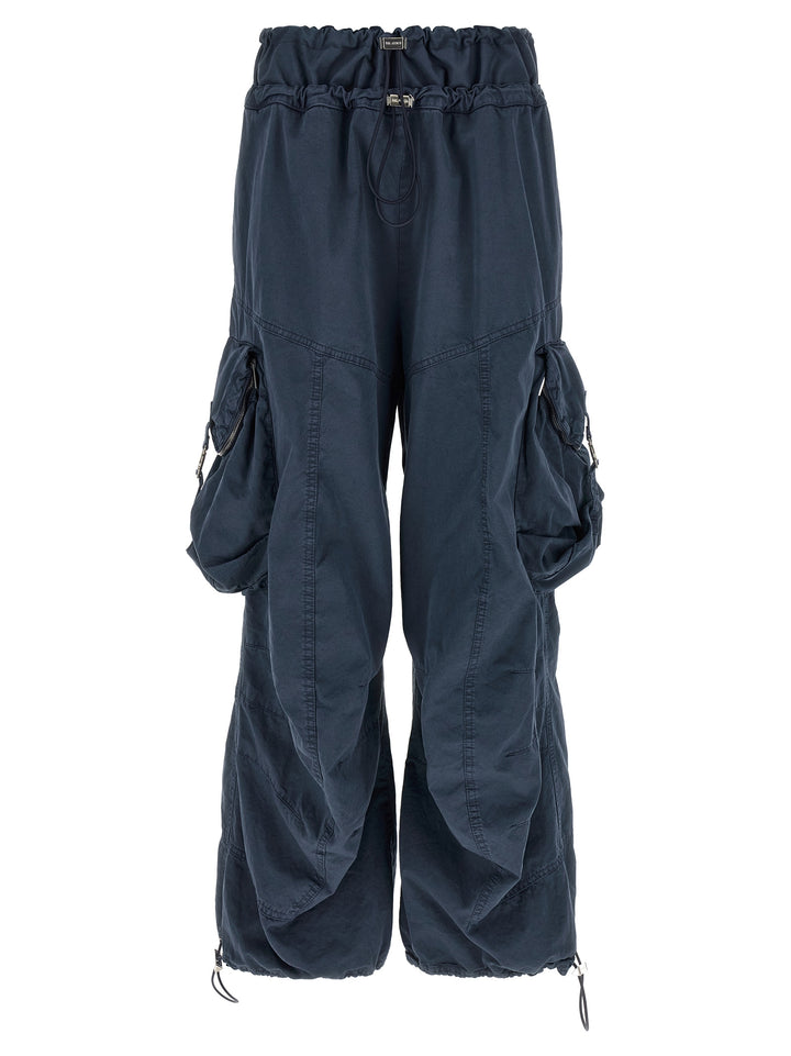 The Attico Blue Cotton Cargo Pants