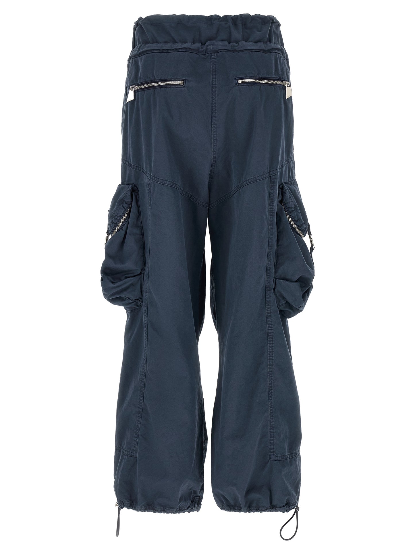 The Attico Blue Cotton Cargo Pants