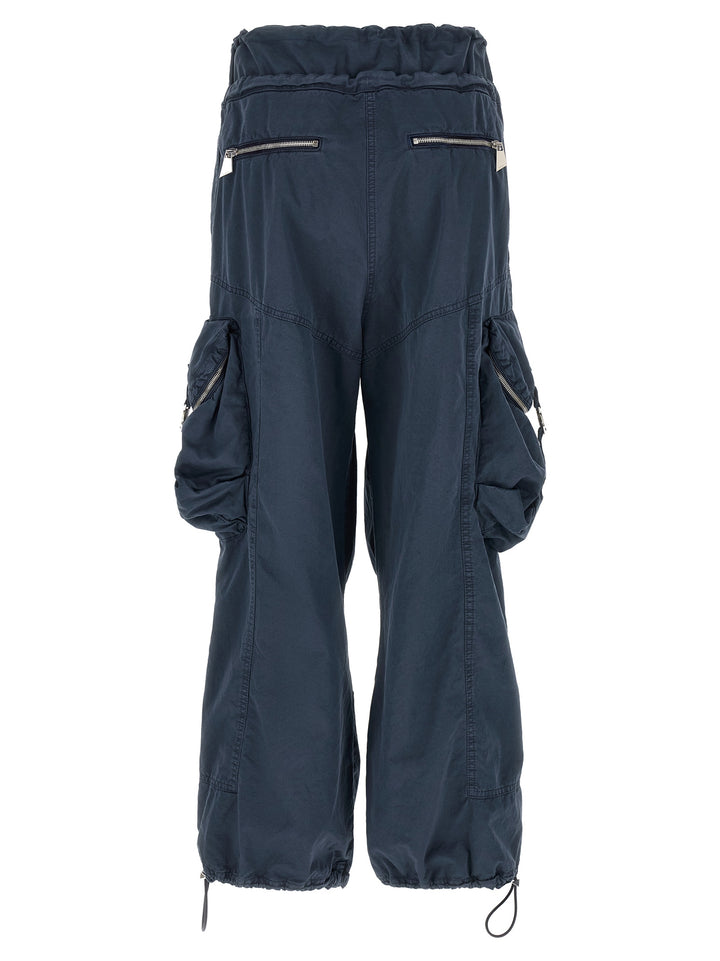 The Attico Blue Cotton Cargo Pants