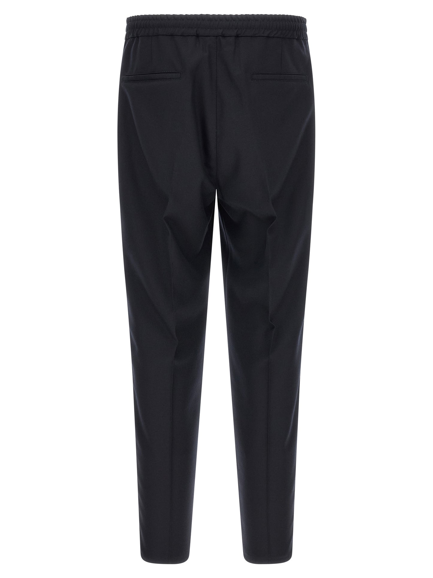 Brunello Cucinelli Blue Virgin Wool Casual Pants