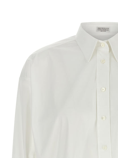 Brunello Cucinelli White Cotton Blouse