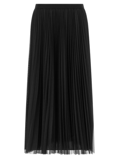 Fabiana Filippi Blue Polyester Midi Skirt