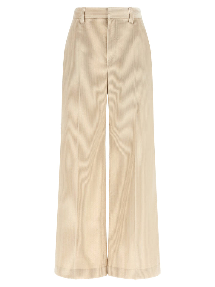 Brunello Cucinelli Beige Cotton Casual Pants