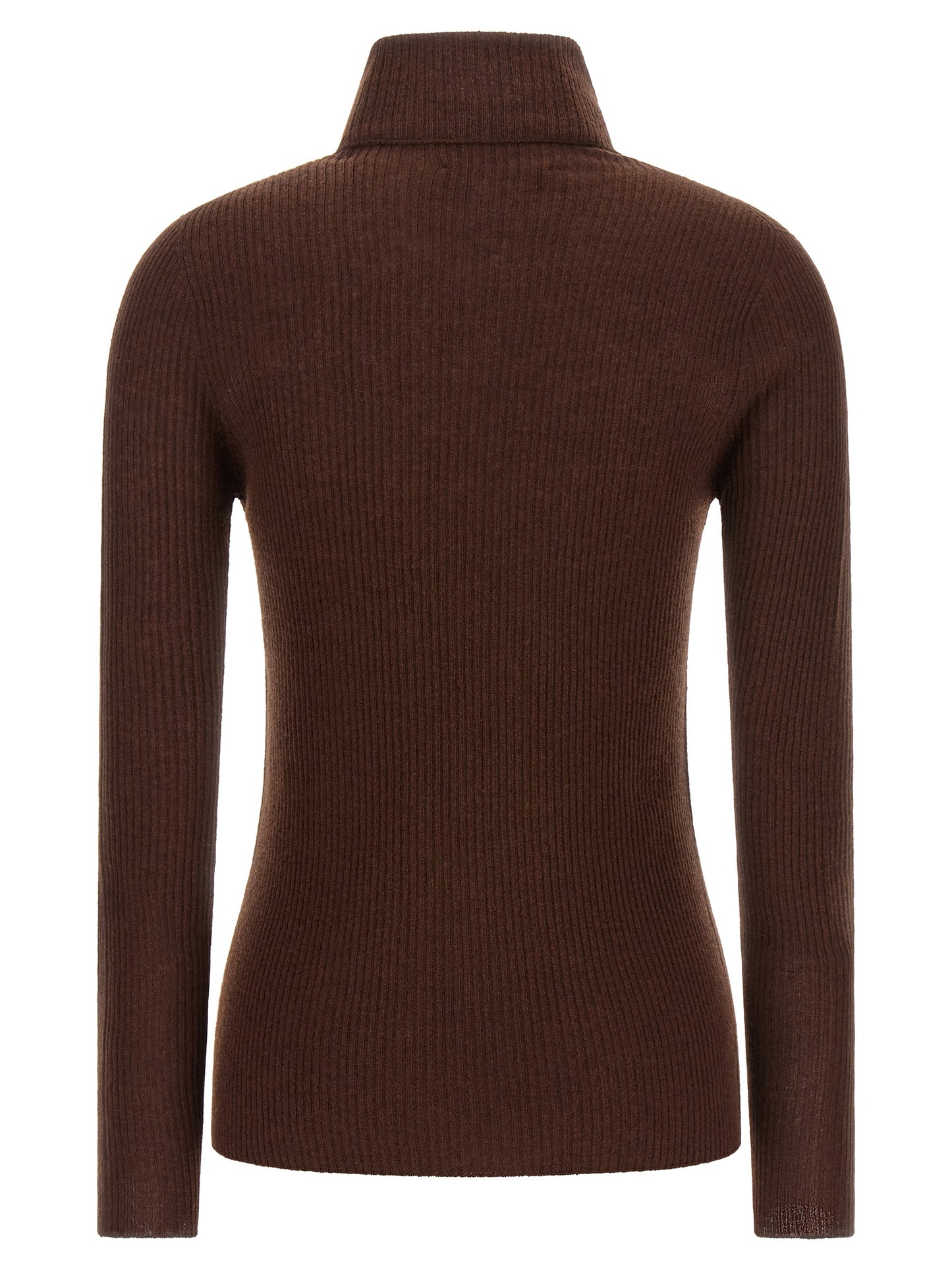 Fabiana Filippi Brown Virgin Wool Cardigan