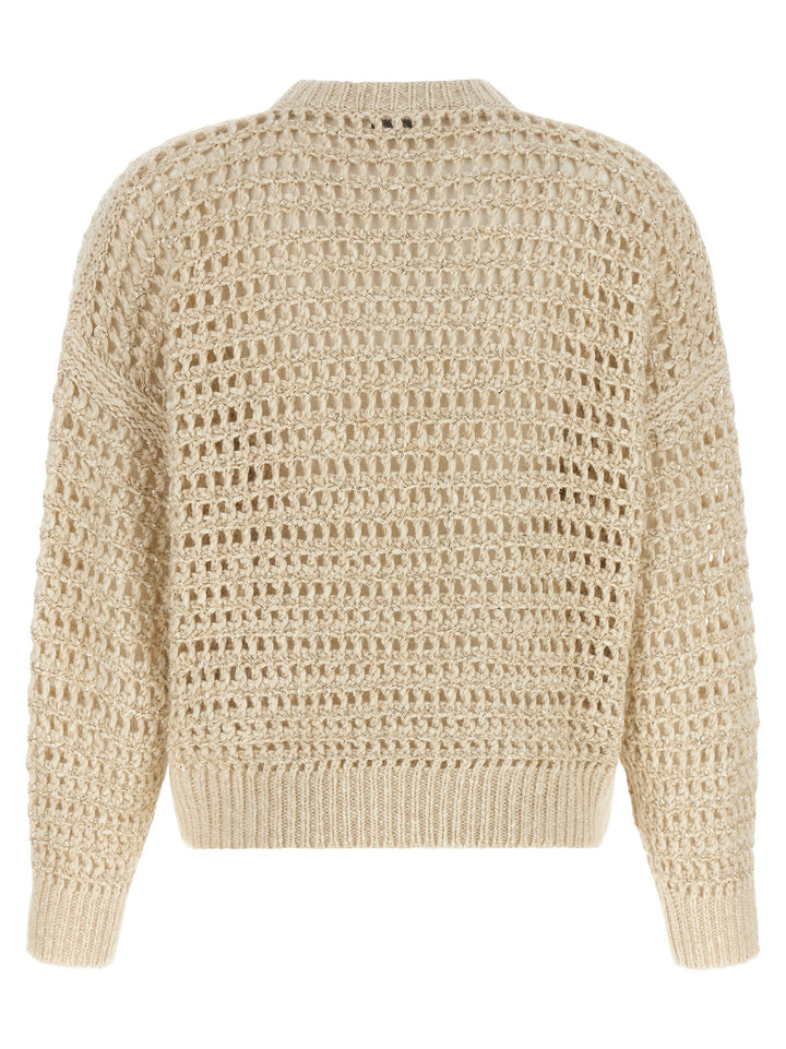 Brunello Cucinelli Beige Elastane Cardigan