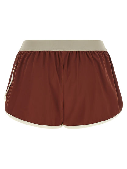 Brunello Cucinelli Bordeaux Polyamide Bermuda Shorts