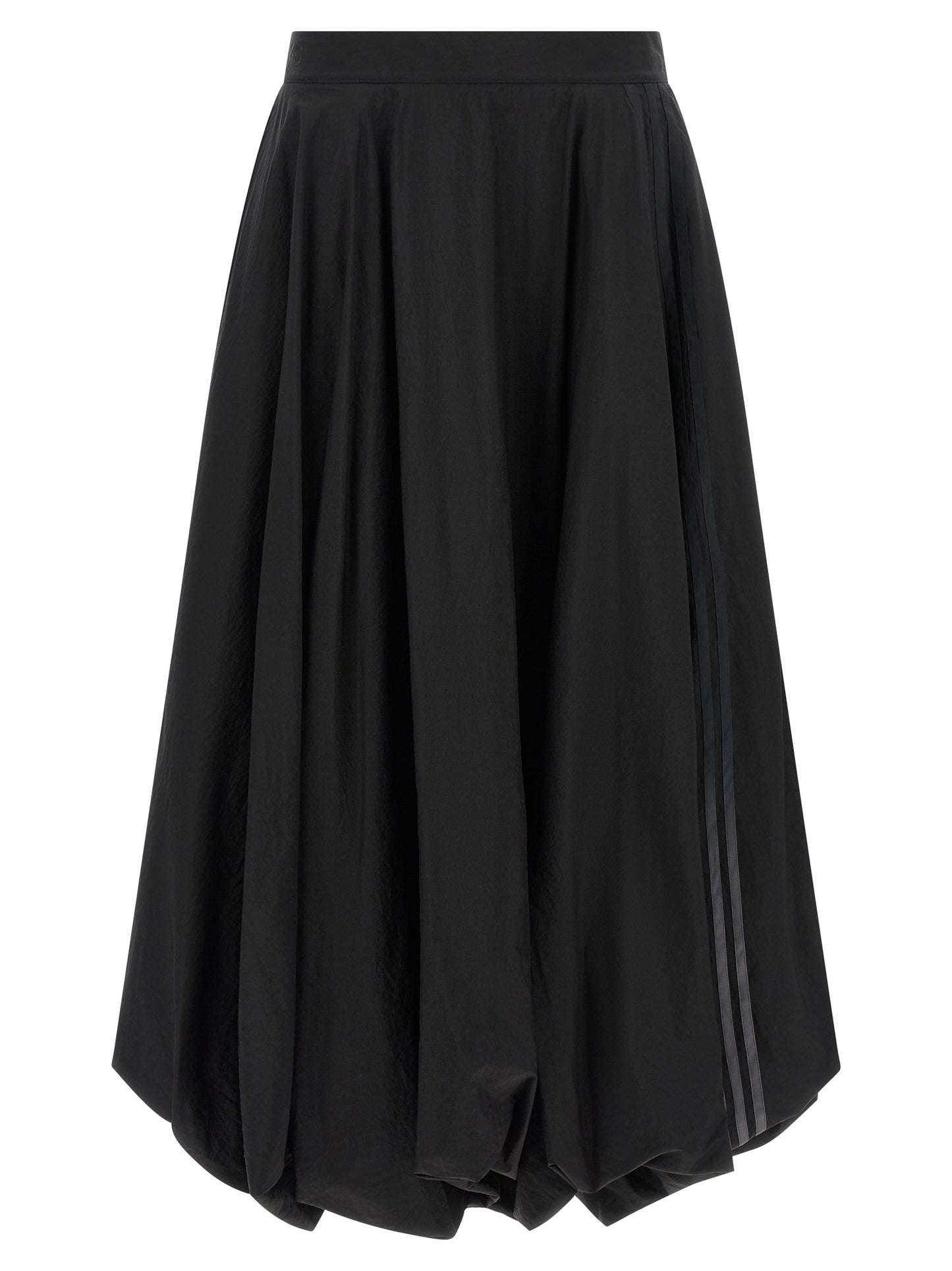 Y-3 Black Polyamide Mini Skirt