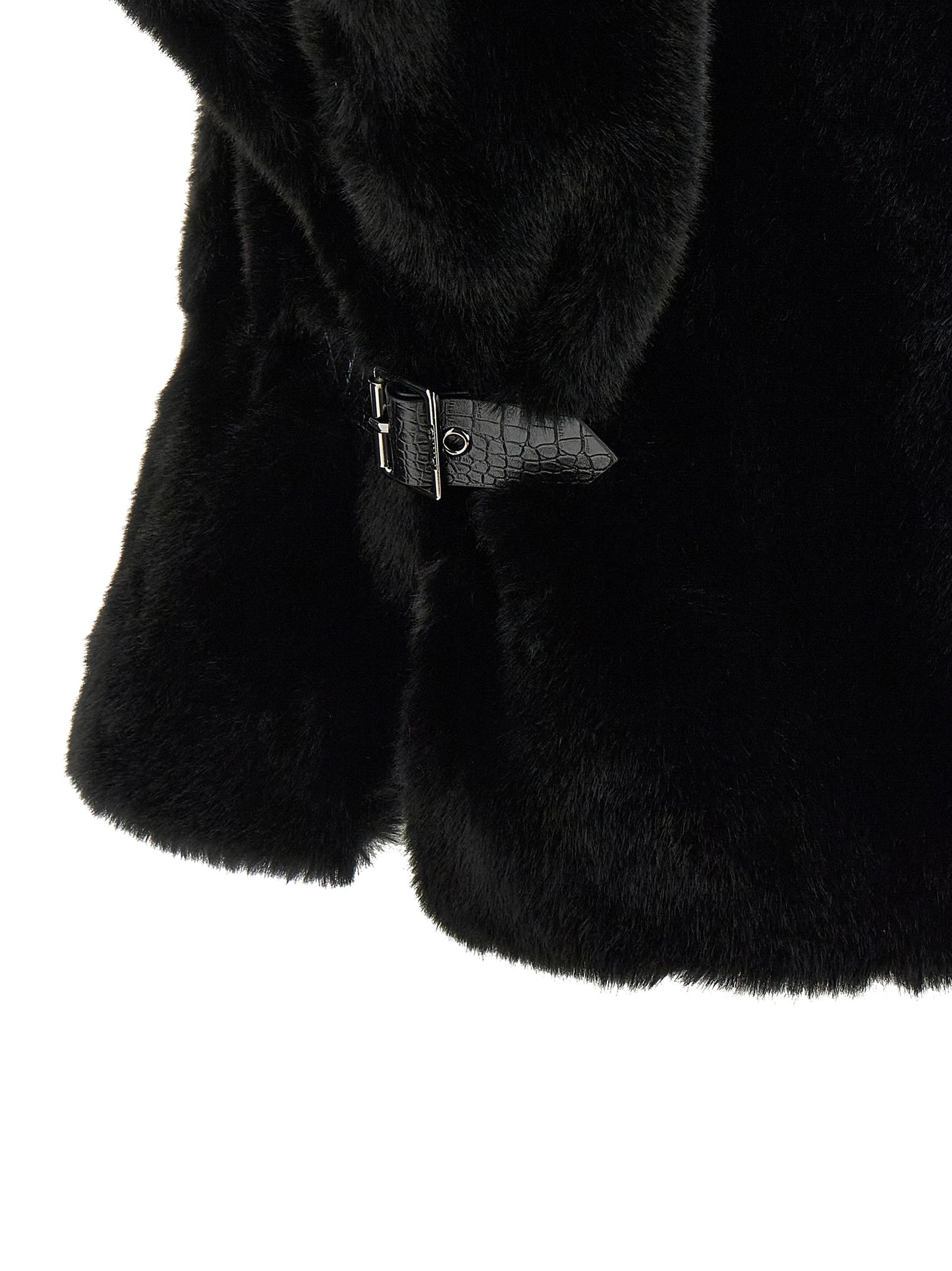 PINKO Black Polyester Coat