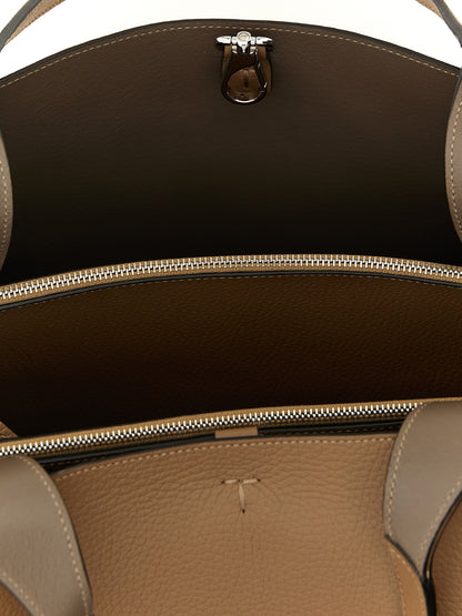 Tod's Brown Calfskin Tote Bag