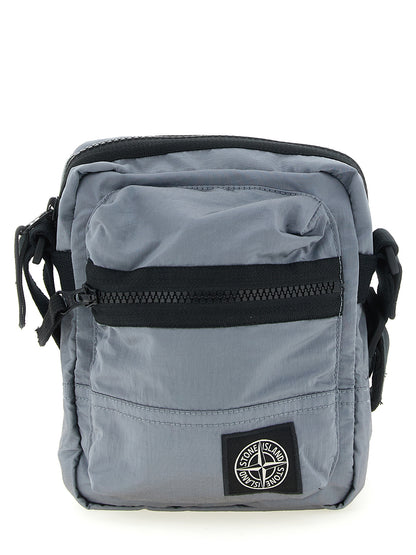 Stone Island Gray Polyamide Crossbody Bag