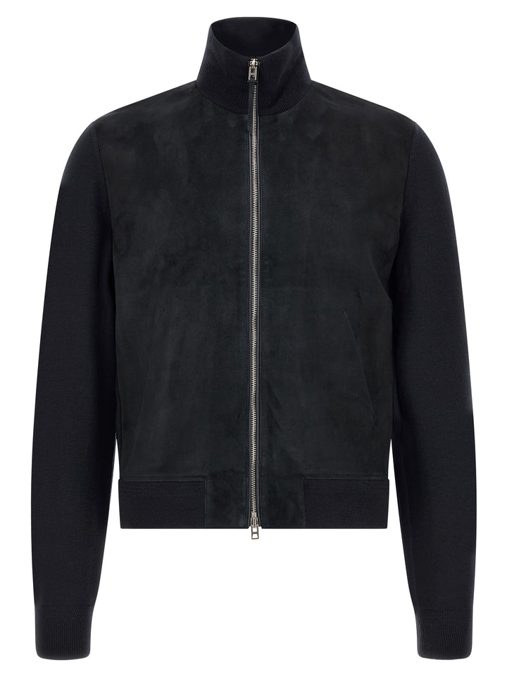 Tom Ford Blue Wool Cardigan