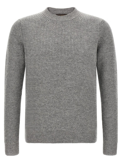 ZANONE Gray Virgin Wool Cardigan