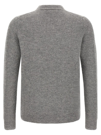 ZANONE Gray Virgin Wool Cardigan