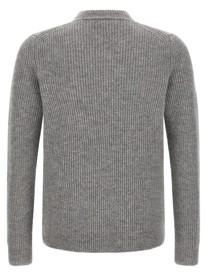 ZANONE Gray Virgin Wool Cardigan