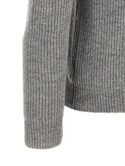 ZANONE Gray Virgin Wool Cardigan