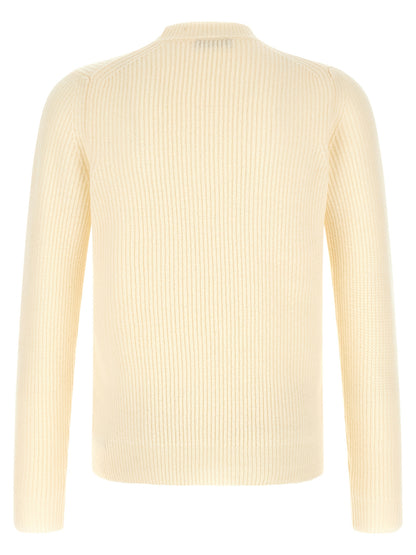 ZANONE White Virgin Wool Cardigan