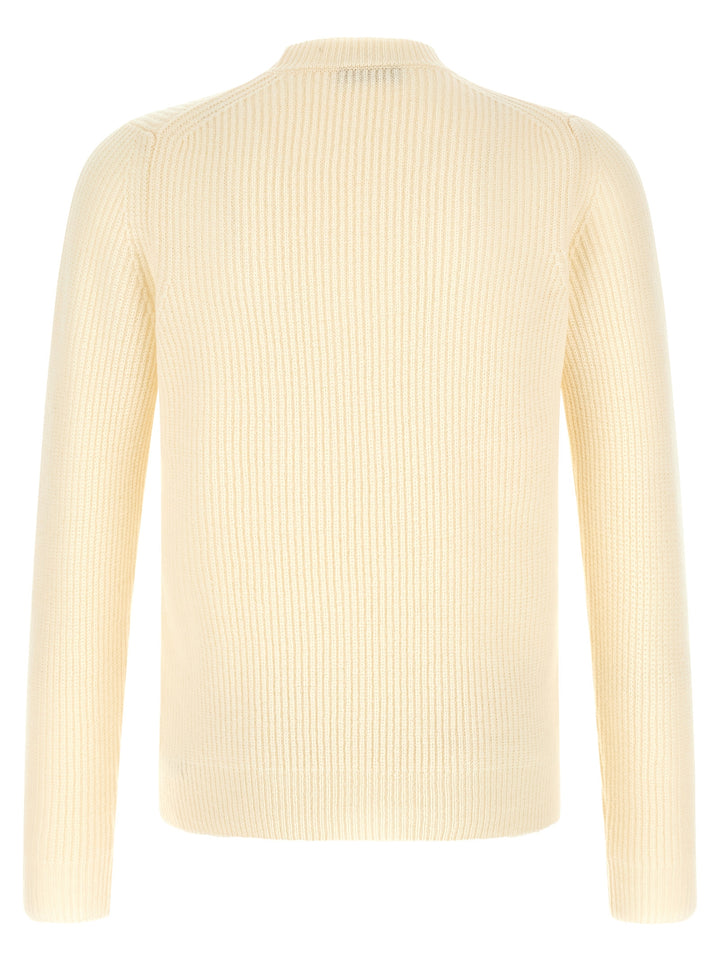 ZANONE White Virgin Wool Cardigan