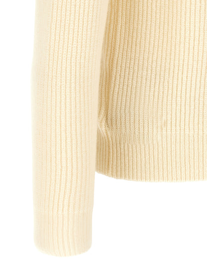 ZANONE White Virgin Wool Cardigan