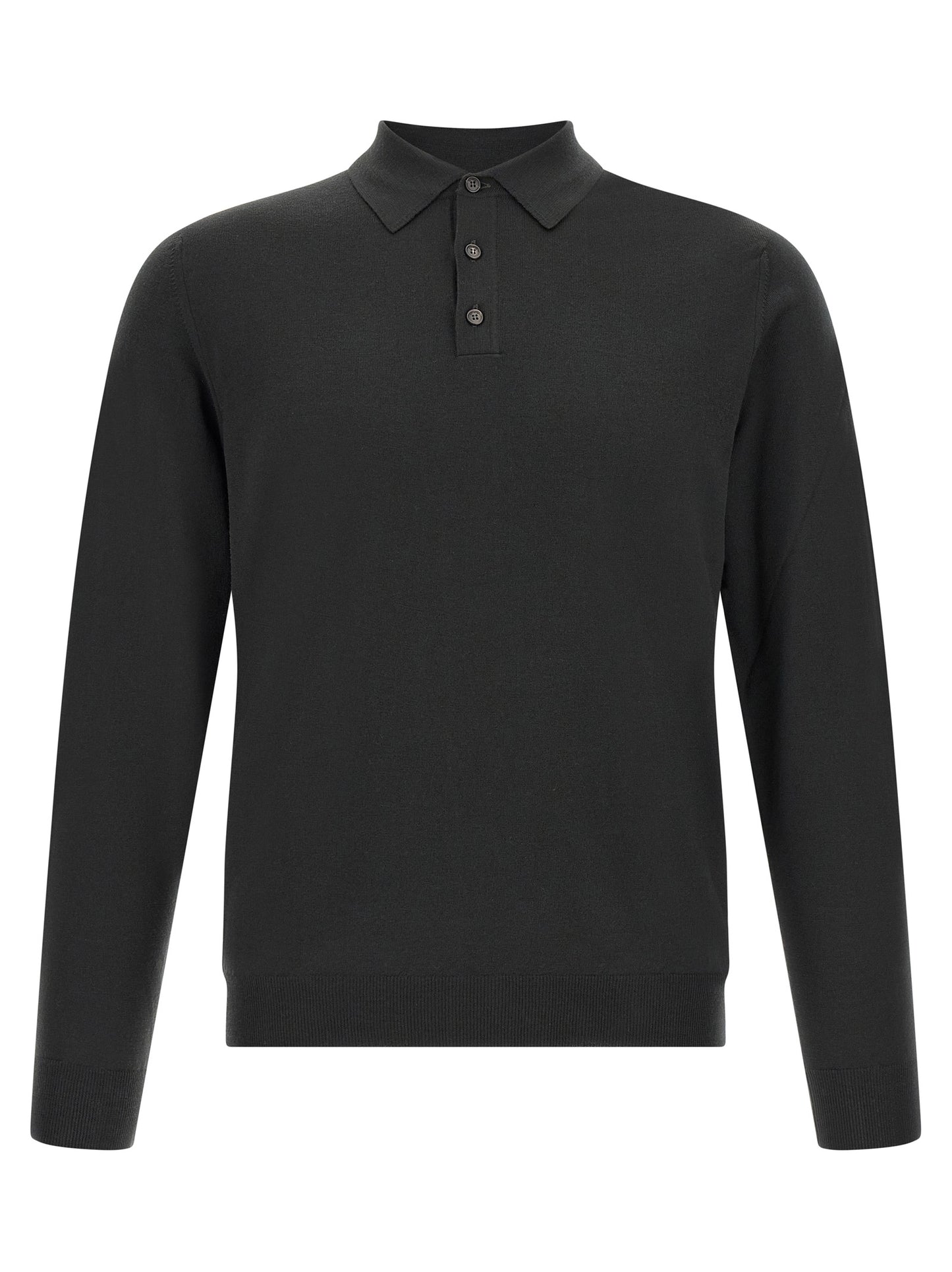 ZANONE Bicolor Virgin Wool Polo Shirt