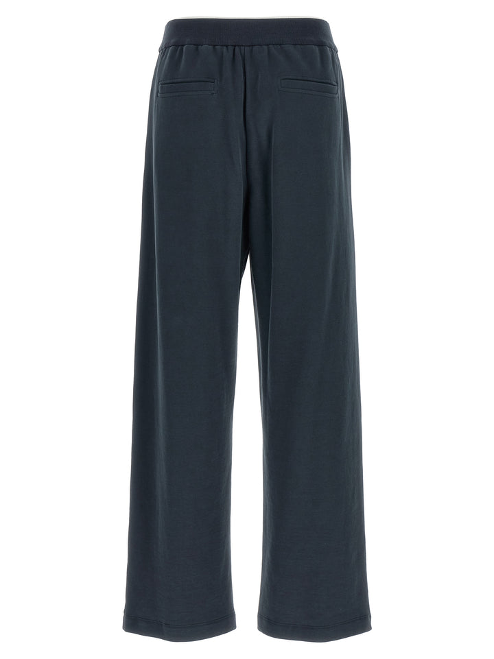 Brunello Cucinelli Blue Cotton Joggers (Workout Pants)