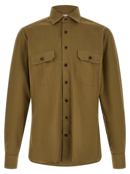 BORRIELLO Bicolor Cotton Blouse