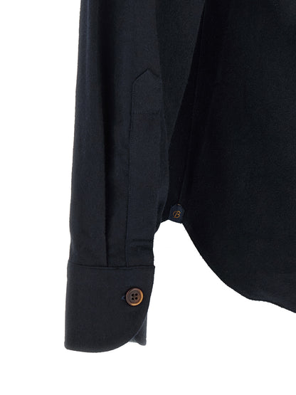 BORRIELLO Blue Cotton Blouse
