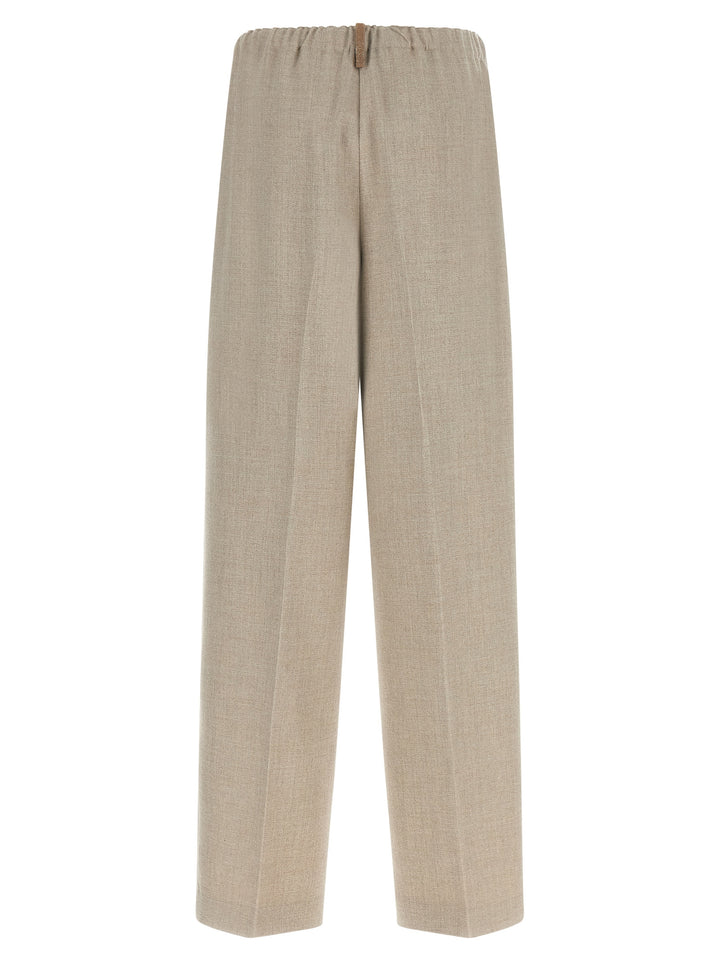 Fabiana Filippi Beige Polyester Casual Pants