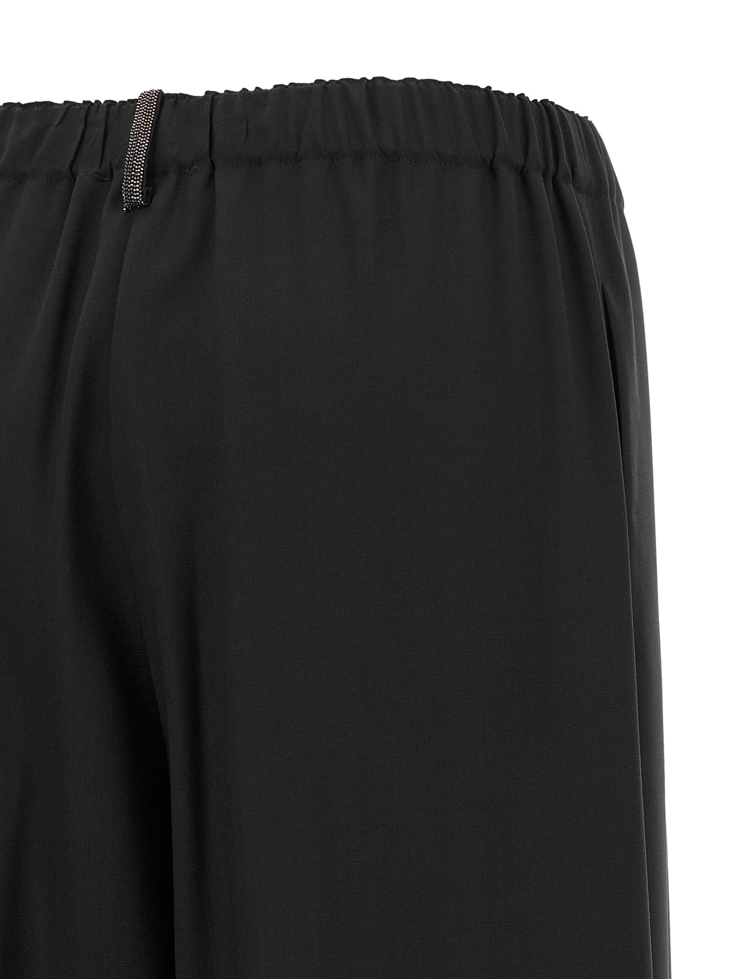 Fabiana Filippi Black Virgin Wool Casual Pants