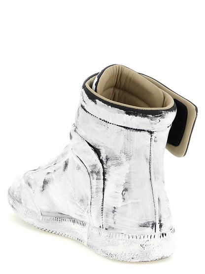 Maison Margiela Bicolor Calfskin Athletic Sneakers