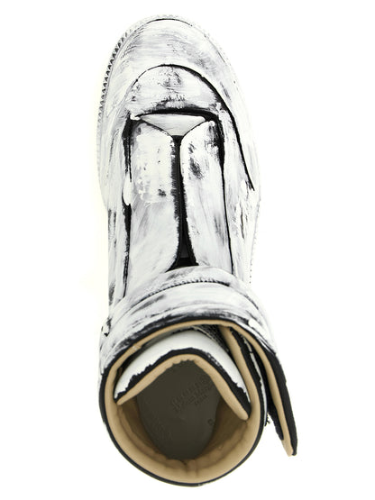 Maison Margiela Bicolor Calfskin Athletic Sneakers