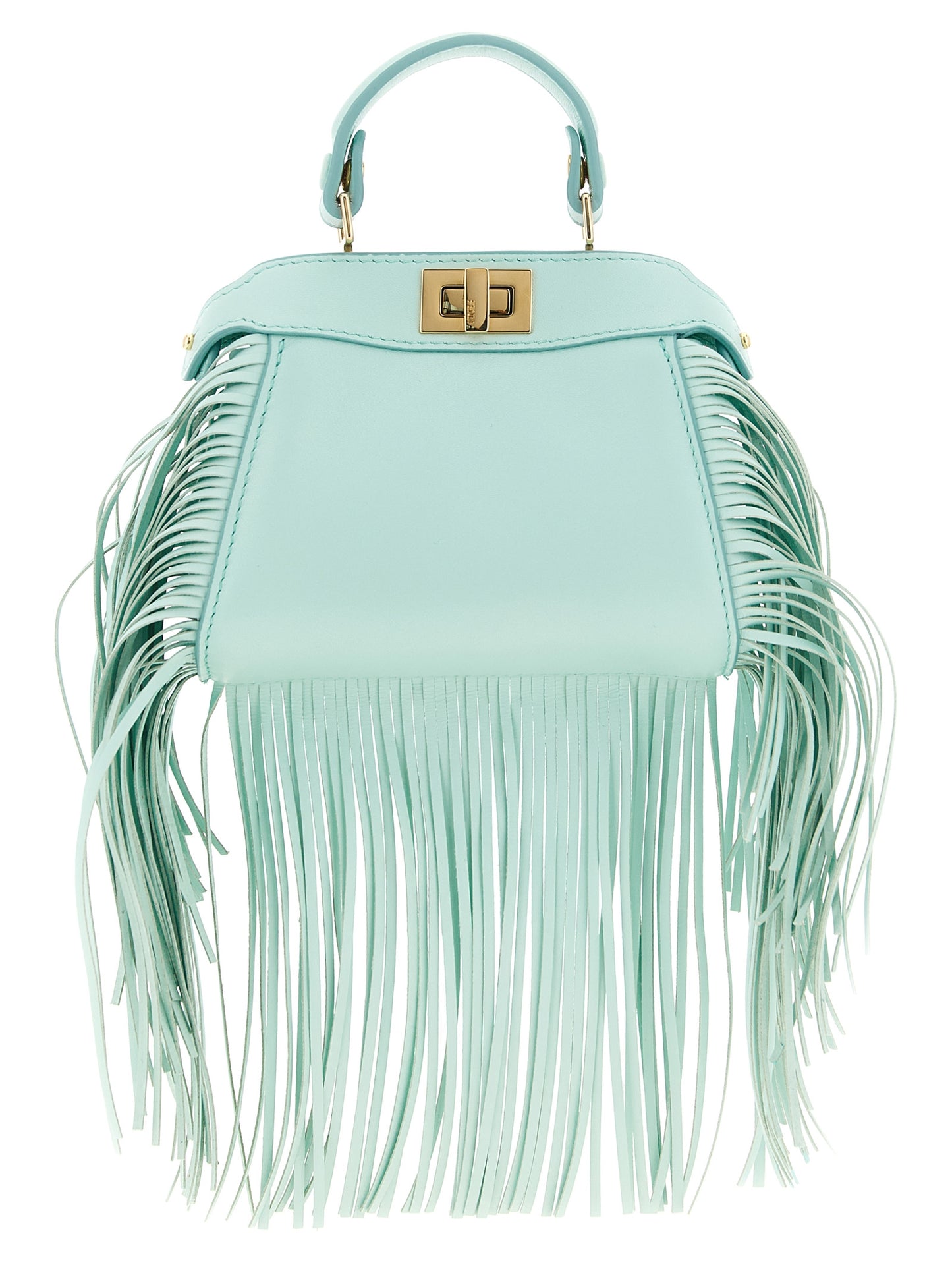 Fendi Bicolor Lamb Leather Handbag