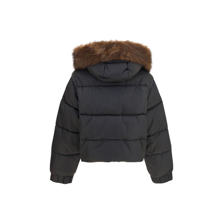 PINKO Brown Goose Down Full-Length Jacket