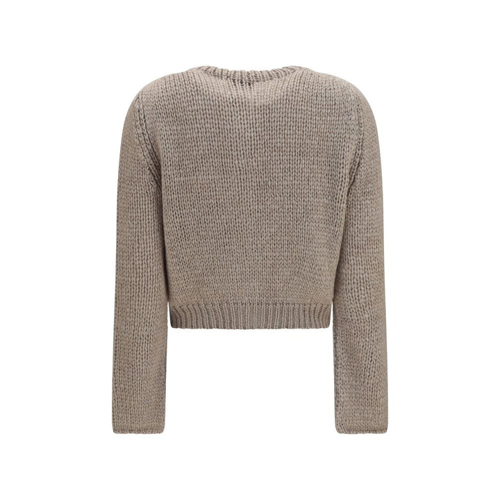 Forte_Forte Beige Silk Cardigan