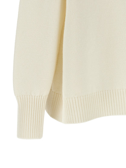 Fabiana Filippi White Virgin Wool Cardigan
