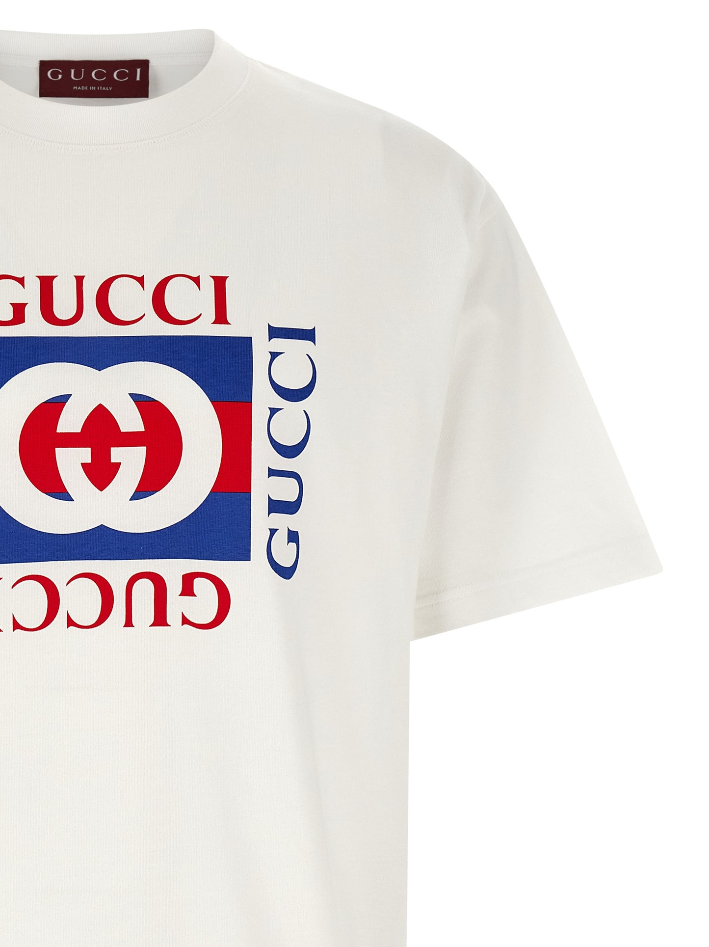 Gucci White Cotton T-Shirt