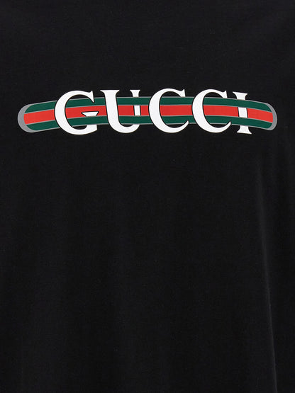 Gucci Black Cotton T-Shirt