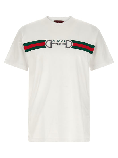 Gucci White Cotton T-Shirt