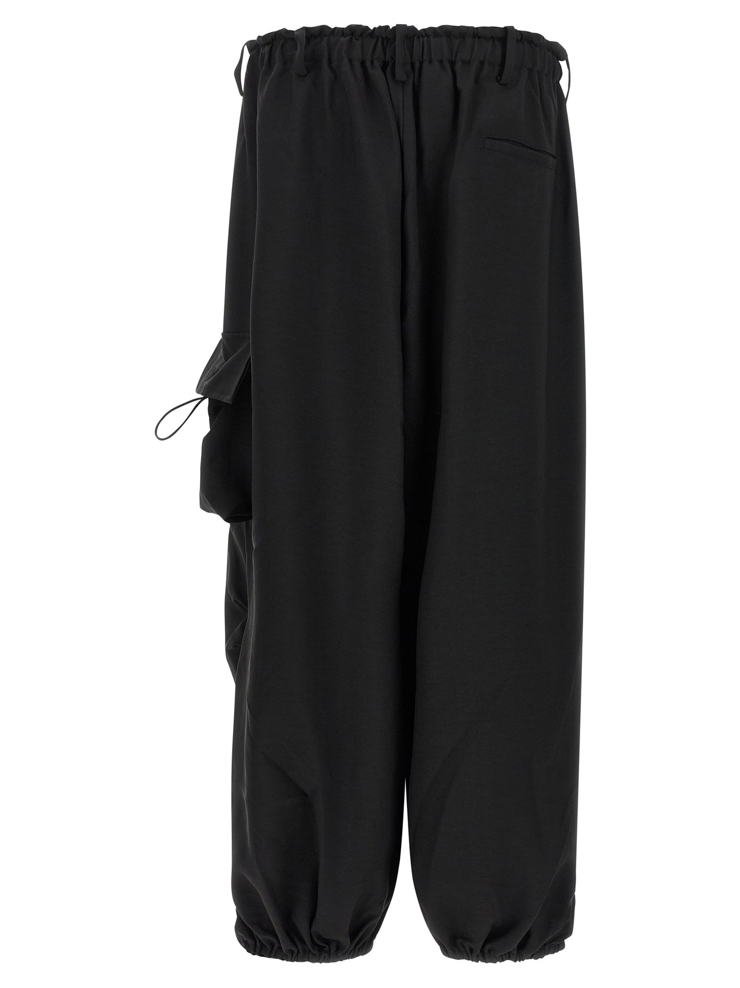 Y-3 Black Polyester Cargo Pants